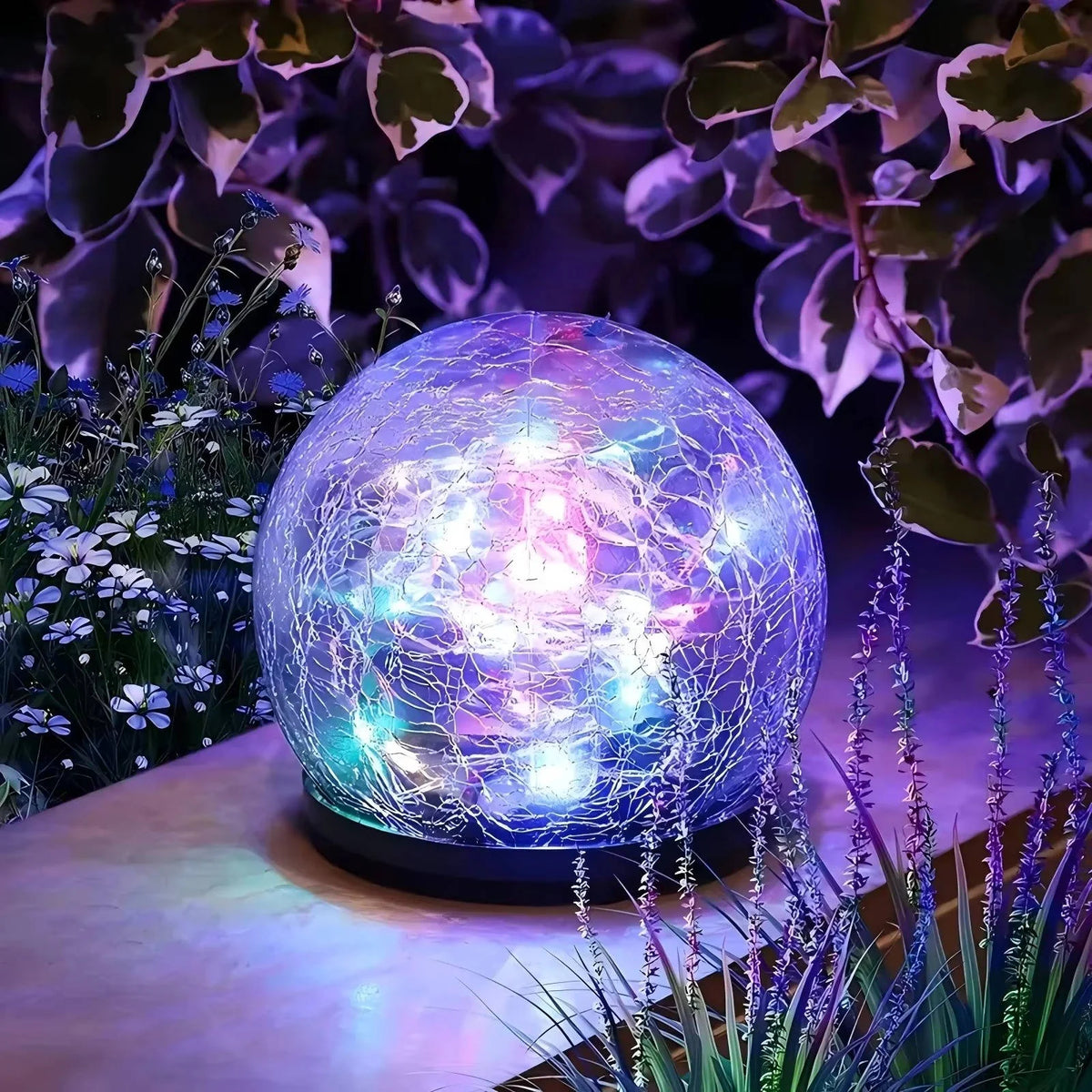 Solar Garden Lights Dusk-to-Dawn Weatherproof & Long Runtime