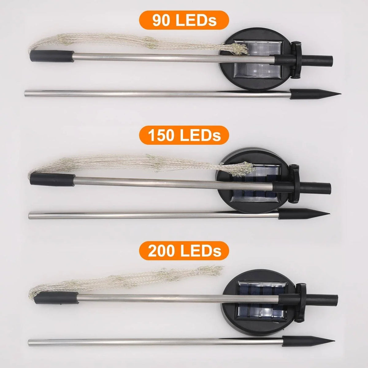 Solar Garden Lights Firework Design Solar-Powered Weatherproof