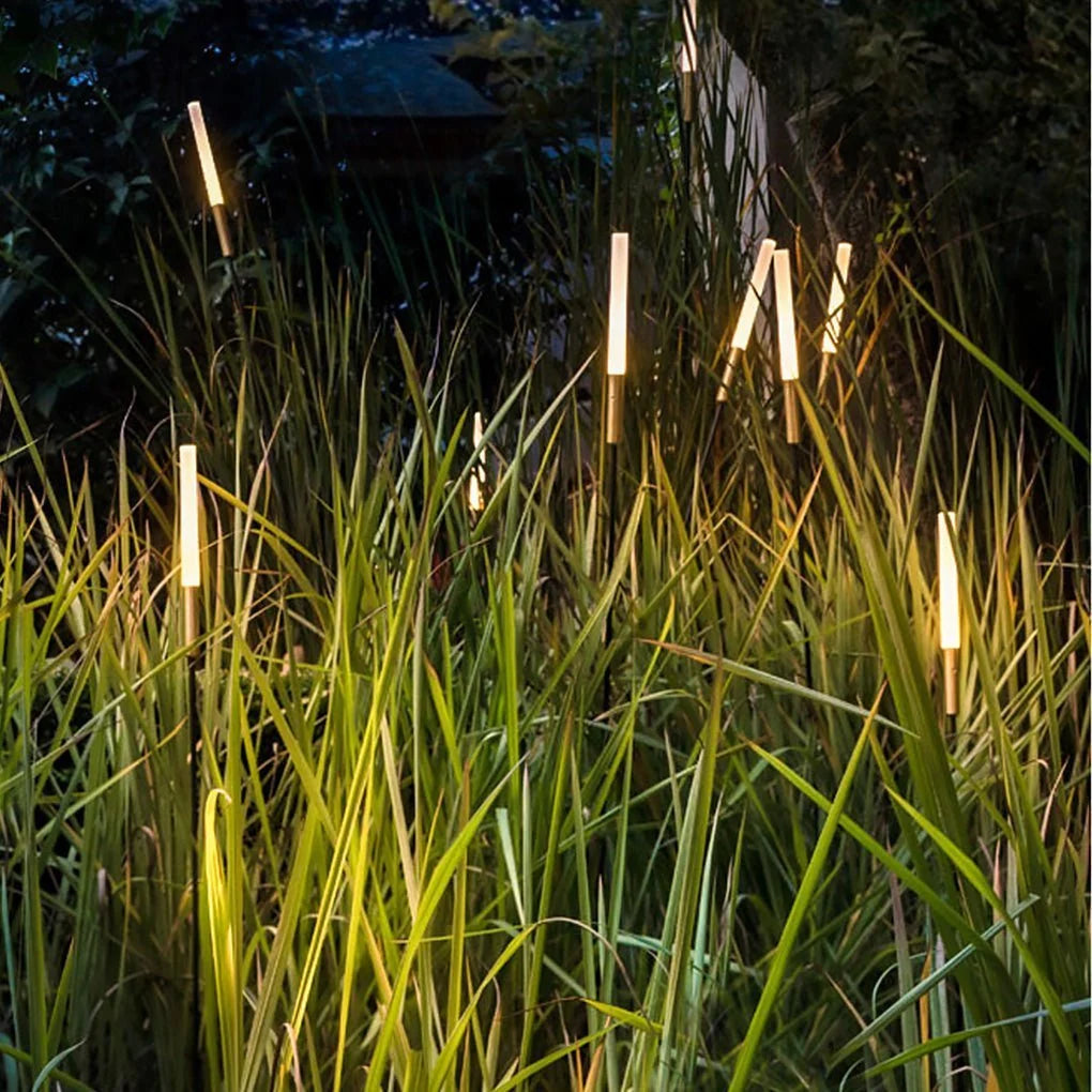 Solar Garden Reed Lights Warm White Weatherproof Up to 8 Hours