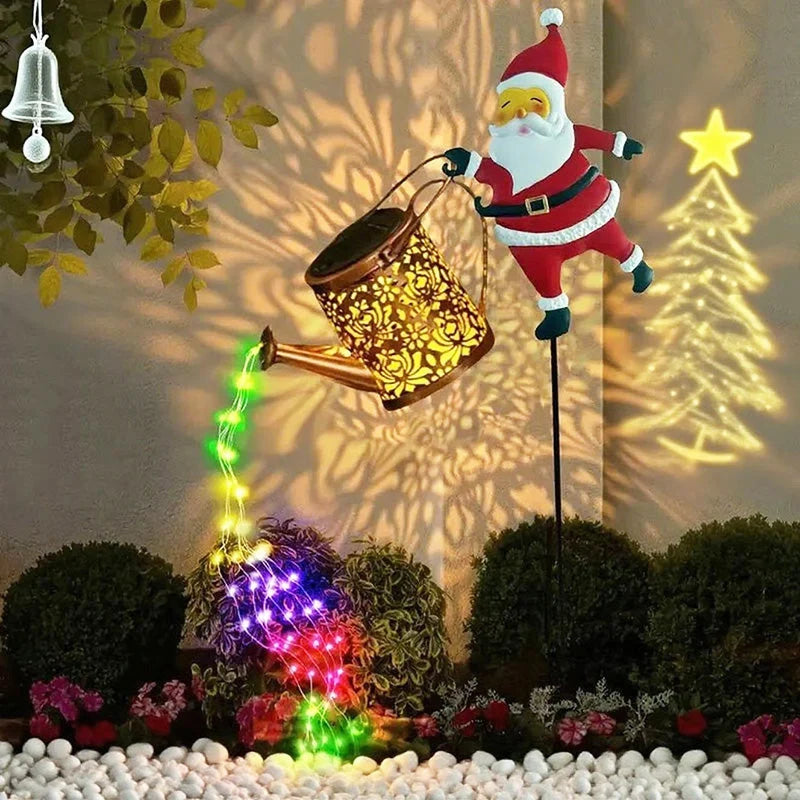 Solar Garden Stake Light Cascading LED Dusk-Activated