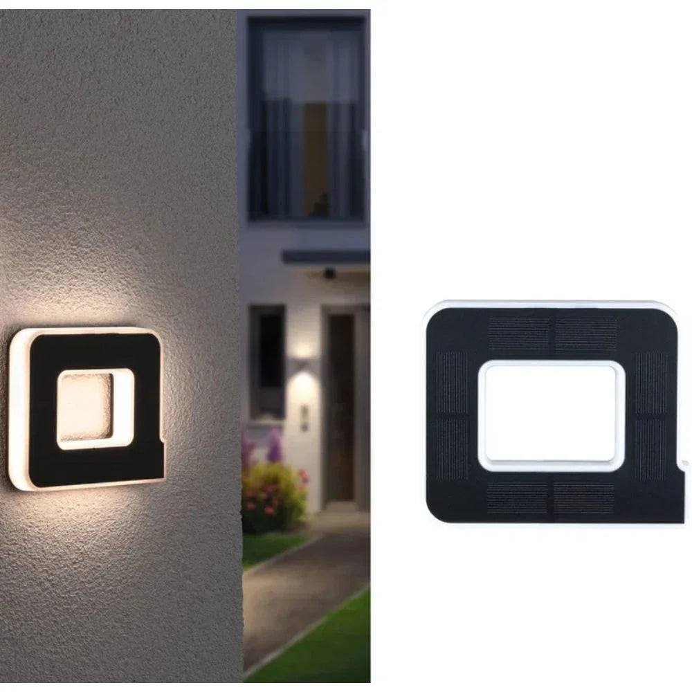 Solar House Number Warm White LED Weatherproof Automatic Dusk Sensor