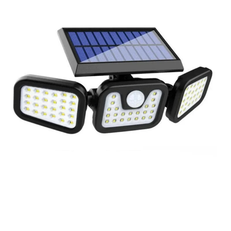 Solar Motion Sensor Light Adjustable Head 270° Coverage