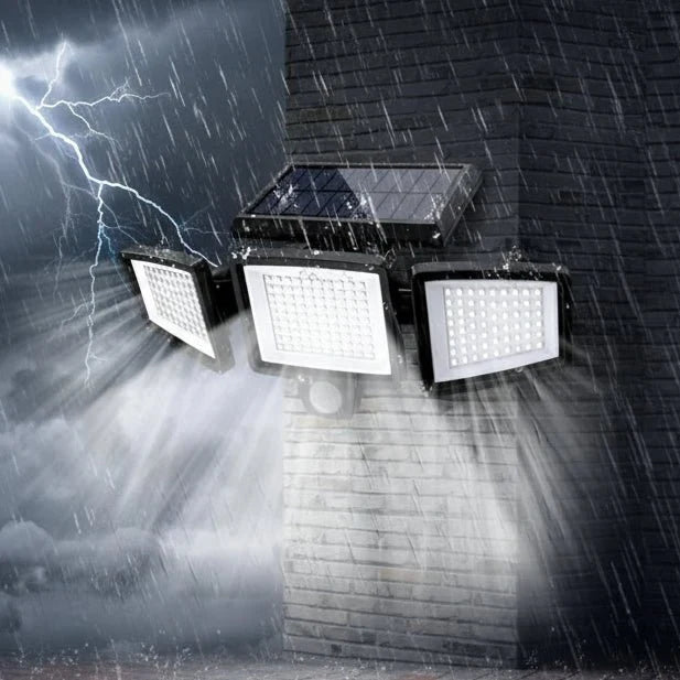 Solar Motion Sensor Security Light 2500 Lumens IP65 Water-Resistant