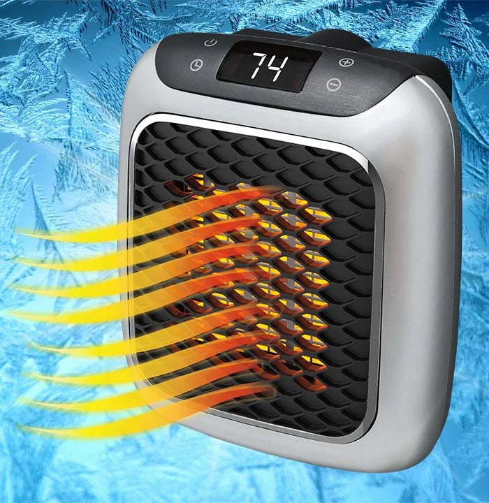 Space Heater 800W Timer Tip-Over & Overheat Protection