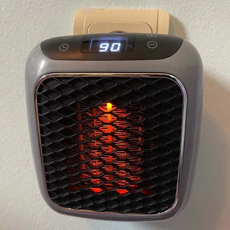 Space Heater 800W Timer Tip-Over & Overheat Protection