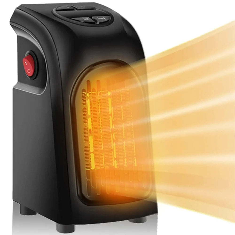 Space Heater Ceramic Wall-Mount Dual Speed 12-Hour Timer