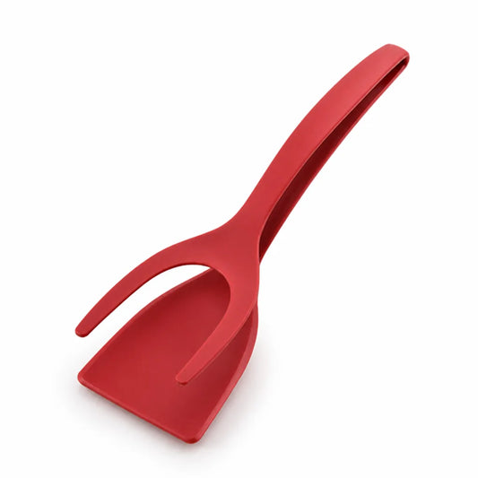 Spatula & Tongs 2-In-1 Non-Stick Space-Saving