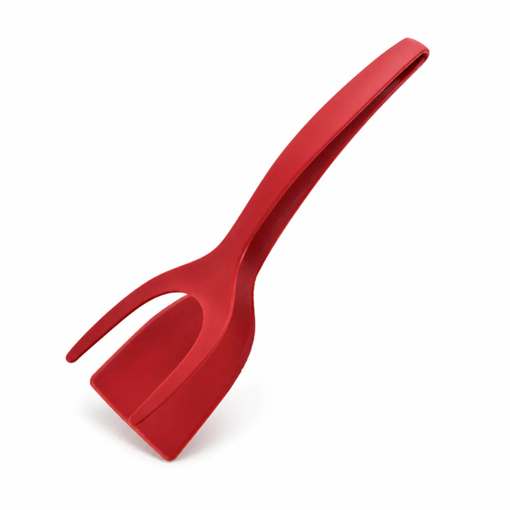Spatula & Tongs 2-In-1 Non-Stick Space-Saving