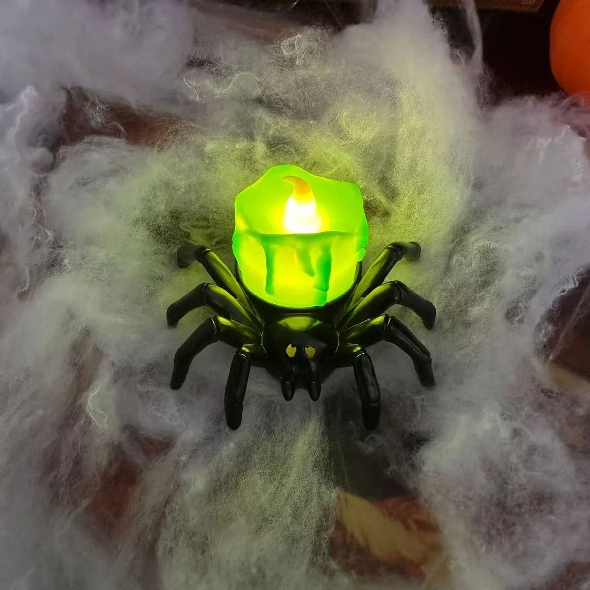 Spider Tea Light Flickering Flameless LED Halloween Decoration