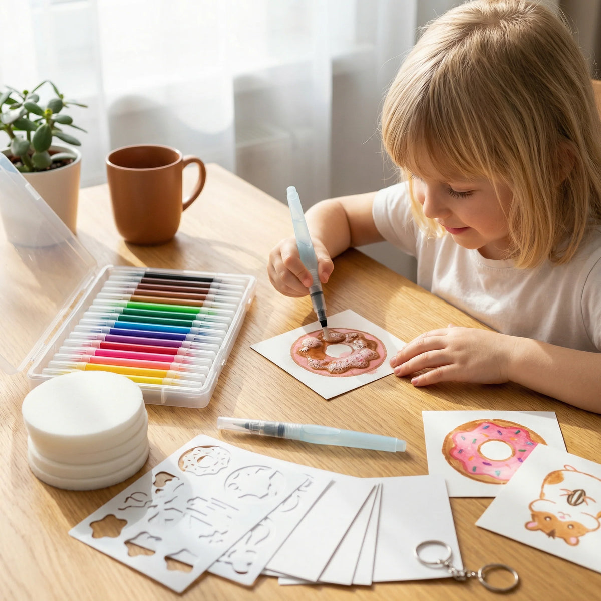 Sponge Painting Set Bubble Texture Multiple Shapes