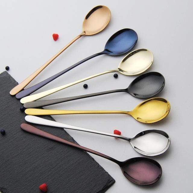 Spoon Set Plated Stainless Steel Multiple Finishes