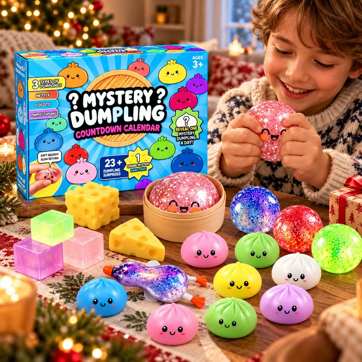 Squishy Toy Advent Calendar Slow-Return Foam Set of 24