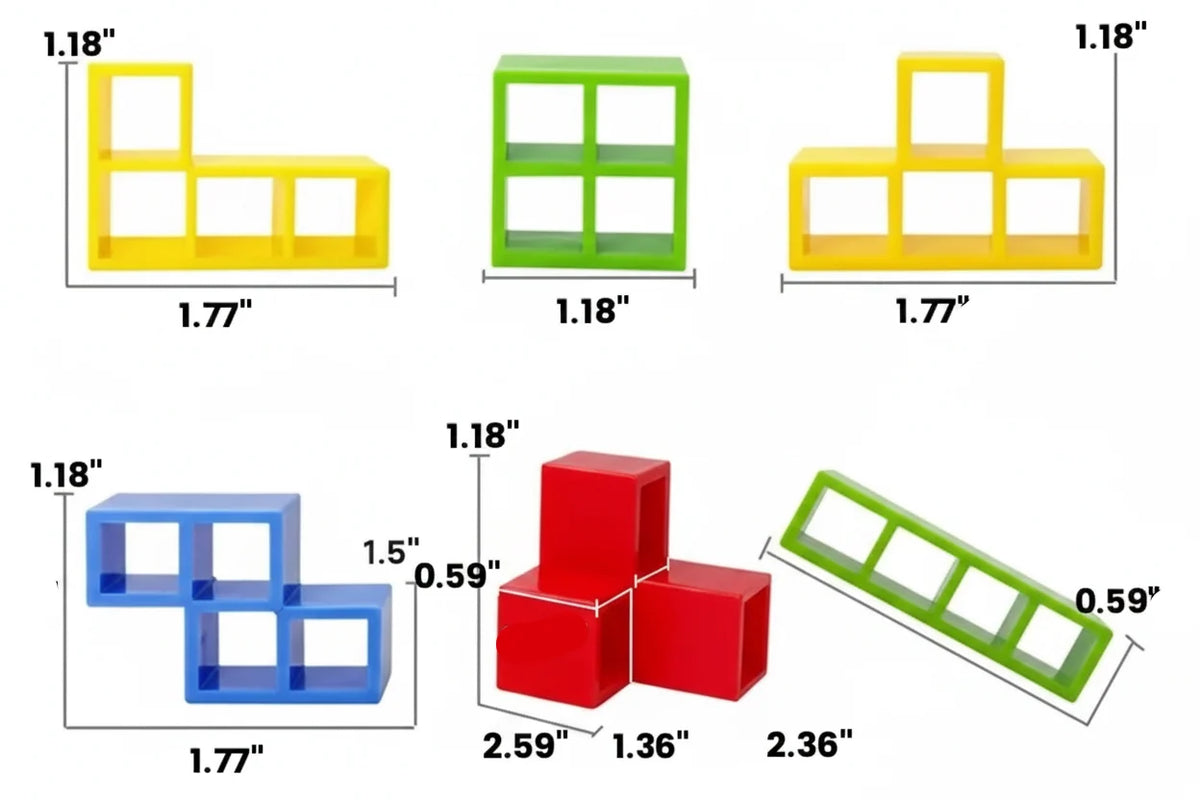 Stacking Toy Interlocking Magnetic 24 Piece Set