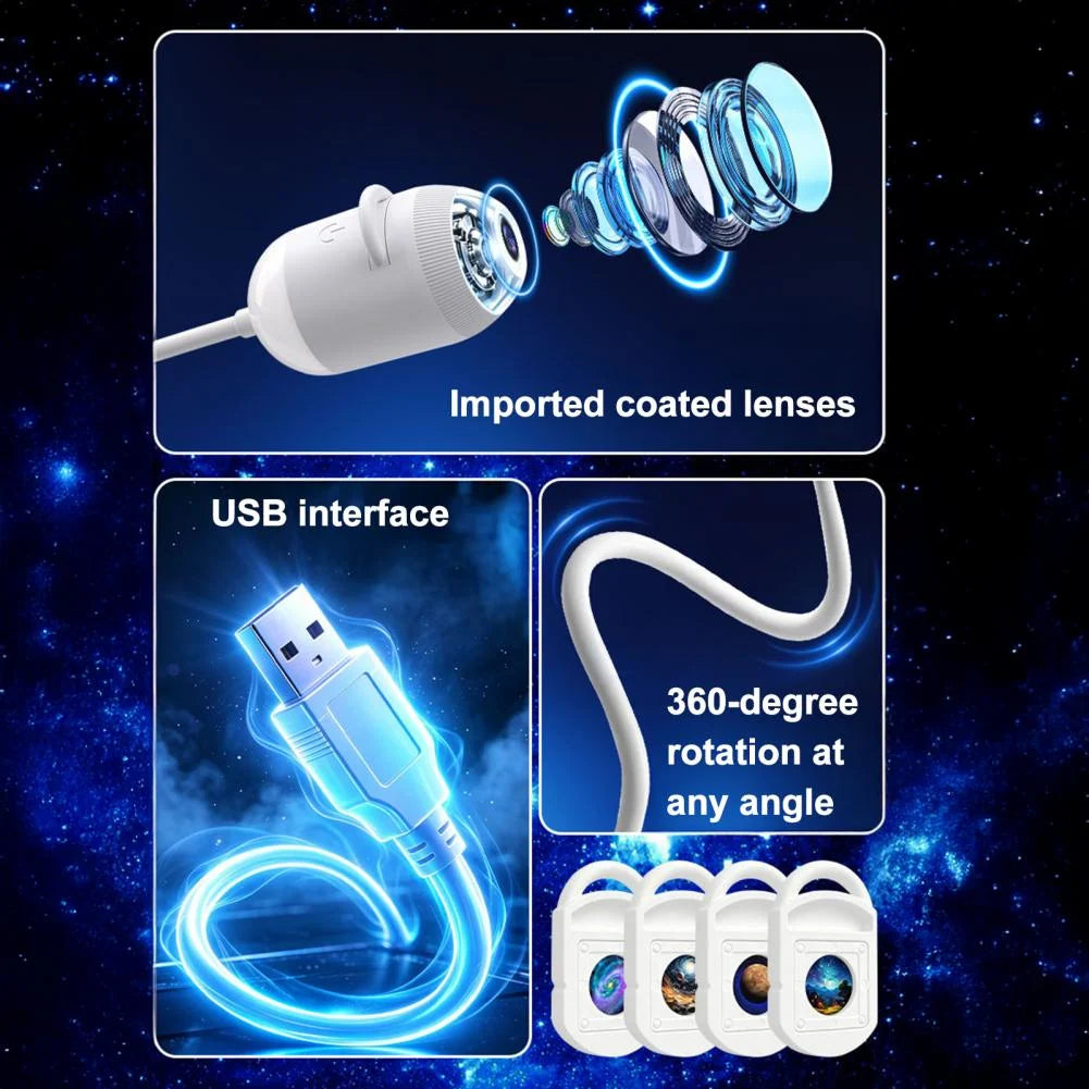 Star Projector Night Light Touch Control Adjustable Brightness Two Lighting Modes