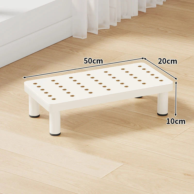 Step Stool Platform Ventilated Top Non-Slip Feet 3.9-Inch Lift
