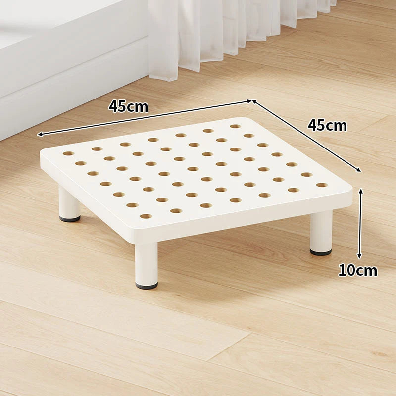 Step Stool Platform Ventilated Top Non-Slip Feet 3.9-Inch Lift