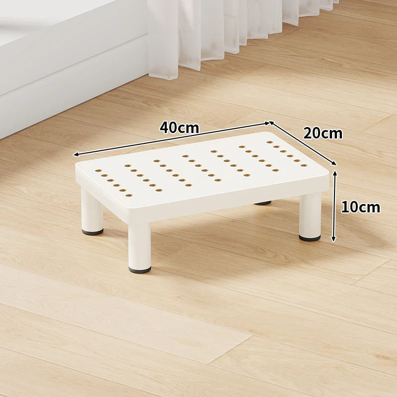 Step Stool Platform Ventilated Top Non-Slip Feet 3.9-Inch Lift