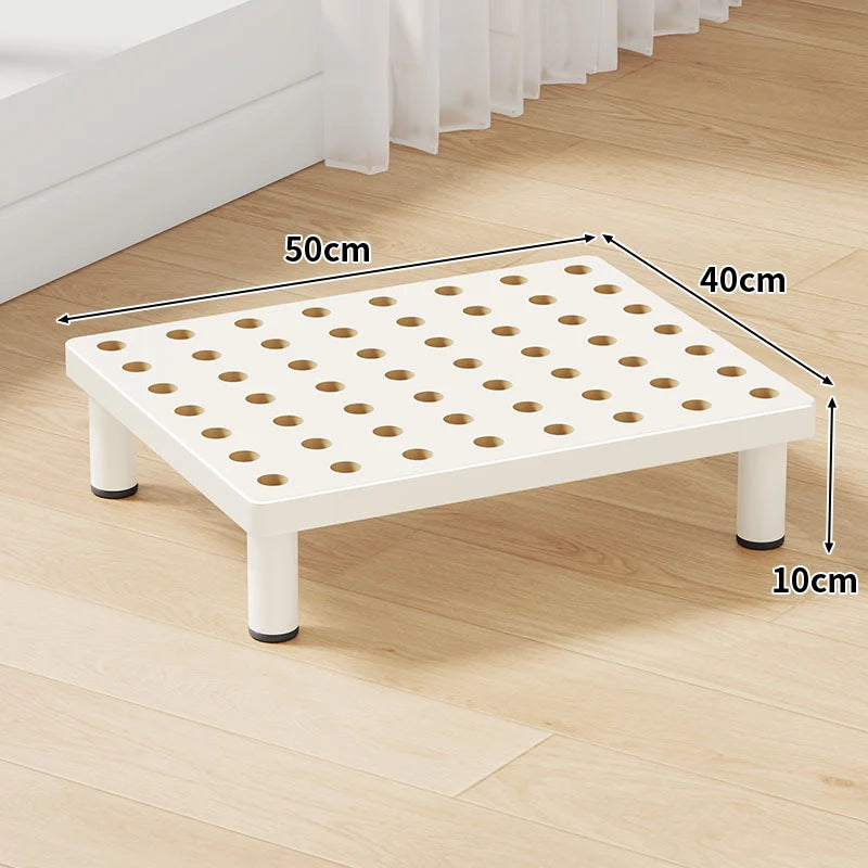 Step Stool Platform Ventilated Top Non-Slip Feet 3.9-Inch Lift