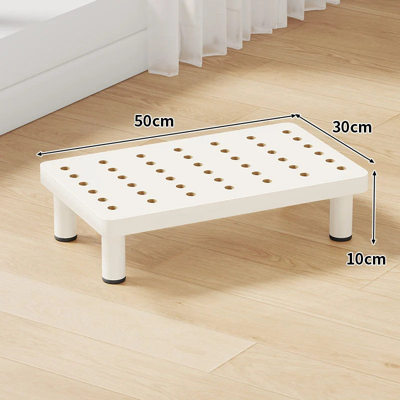 Step Stool Platform Ventilated Top Non-Slip Feet 3.9-Inch Lift