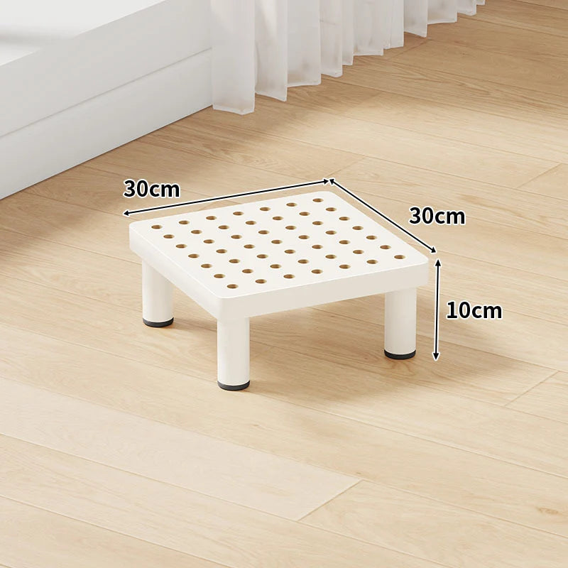 Step Stool Platform Ventilated Top Non-Slip Feet 3.9-Inch Lift