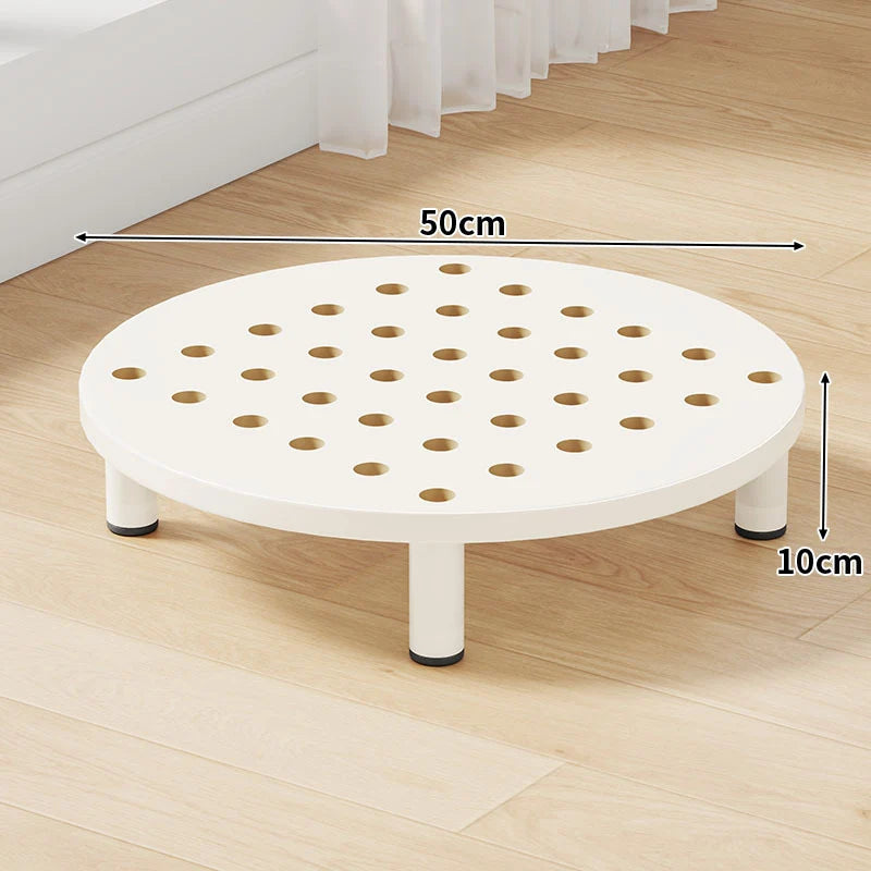 Step Stool Platform Ventilated Top Non-Slip Feet 3.9-Inch Lift