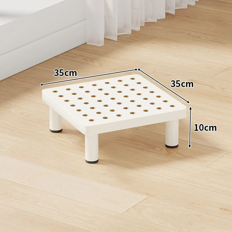 Step Stool Platform Ventilated Top Non-Slip Feet 3.9-Inch Lift