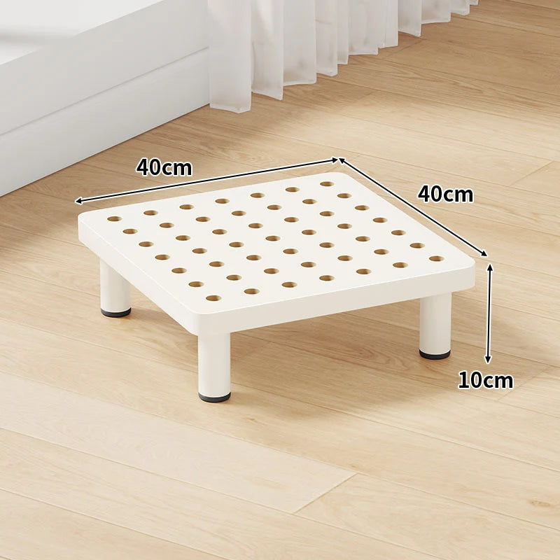 Step Stool Platform Ventilated Top Non-Slip Feet 3.9-Inch Lift
