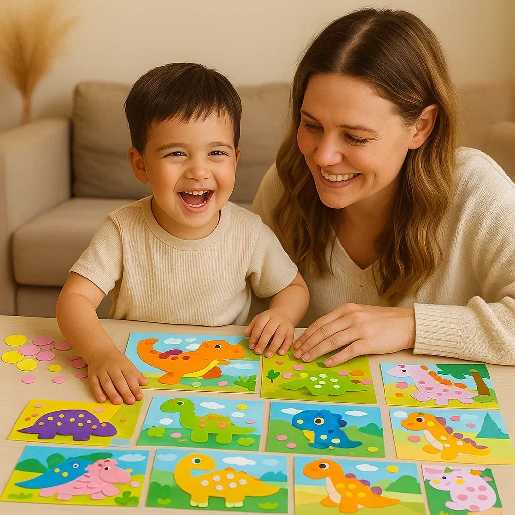 Sticker Activity Set Numbered Matching Peel-and-Stick Portable