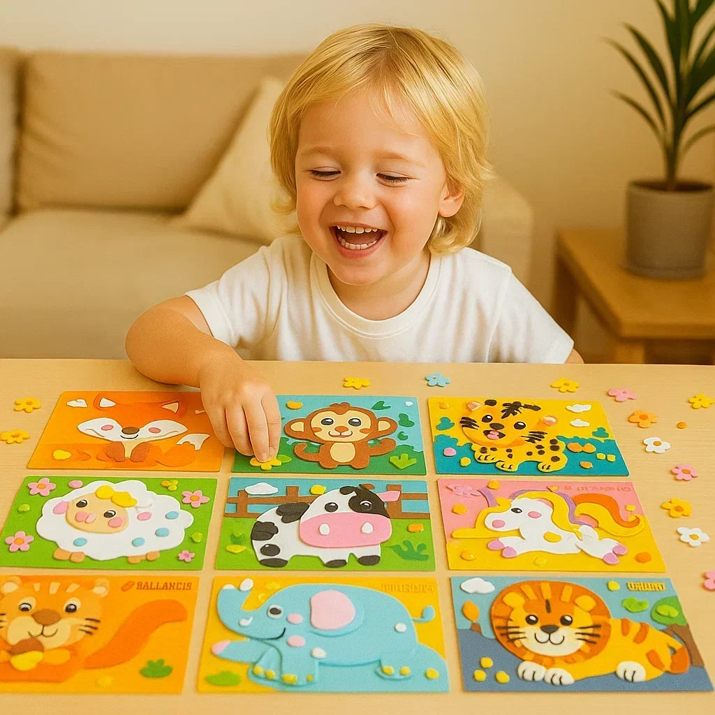 Sticker Activity Set Numbered Matching Peel-and-Stick Portable
