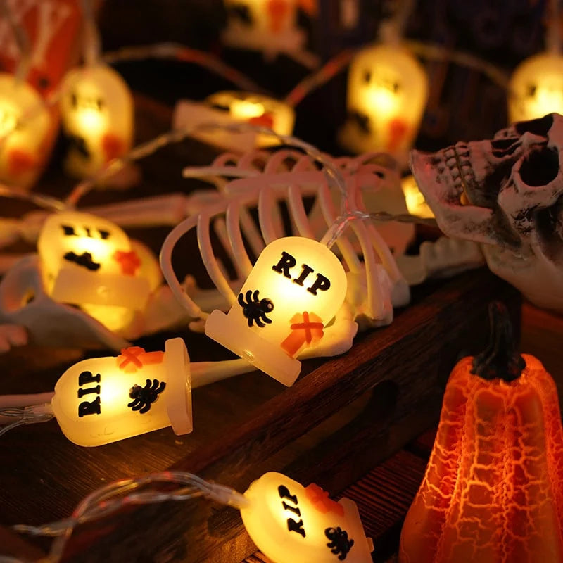 String Lights Halloween Battery-Powered Warm White LED