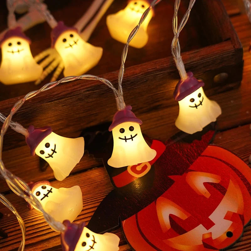 String Lights Halloween Battery-Powered Warm White LED