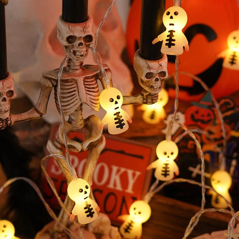 String Lights Halloween Battery-Powered Warm White LED