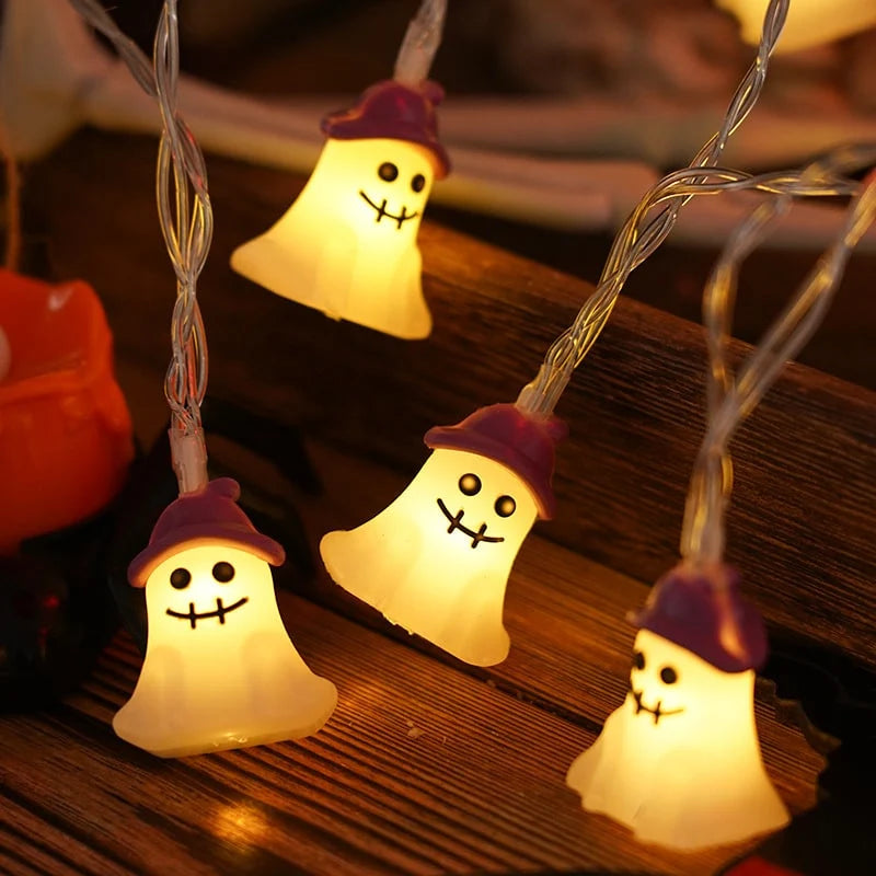 String Lights Halloween Battery-Powered Warm White LED