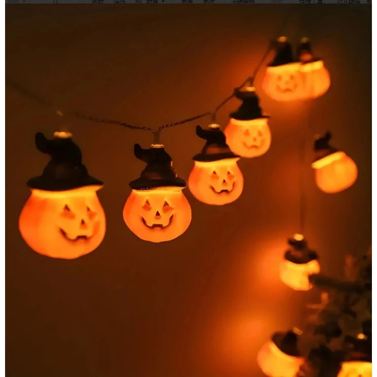 String Lights Halloween Battery-Powered Warm White LED