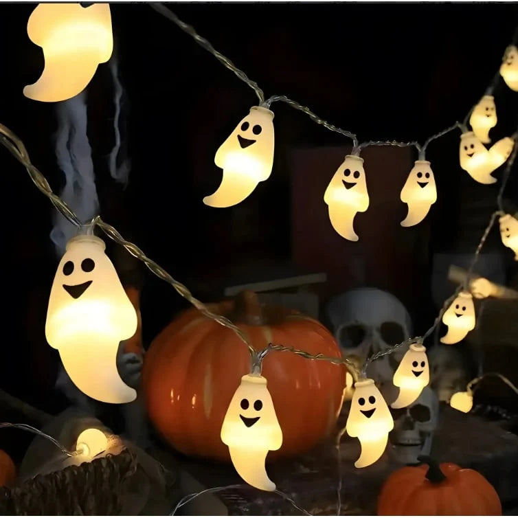 String Lights Halloween Battery-Powered Warm White LED