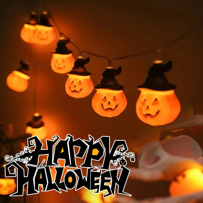 String Lights Halloween Battery-Powered Warm White LED