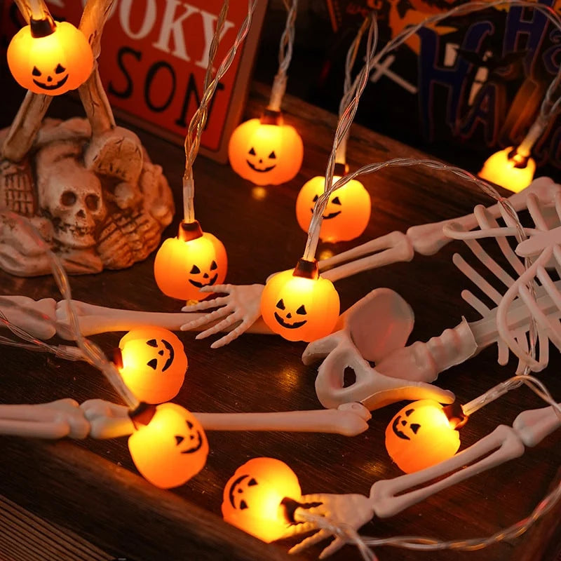 String Lights Halloween Battery-Powered Warm White LED