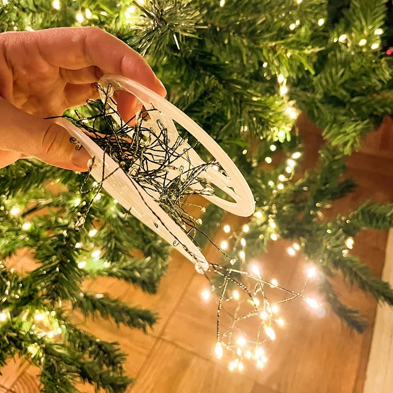 String Lights Starburst Design Flexible Copper Wire Remote Control IP65 Splashproof