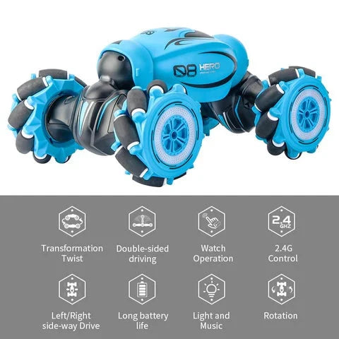 Stunt Car Gesture-Control Wristband 4WD Omnidirectional