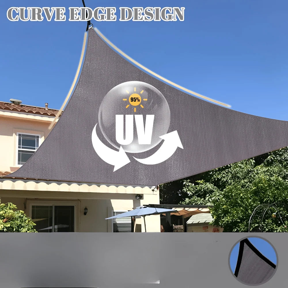 Sun Shade Sail Waterproof UV Protection Polyester Fabric