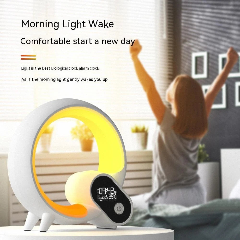Sunrise Alarm Clock App-Controlled White Noise Sounds Digital Display