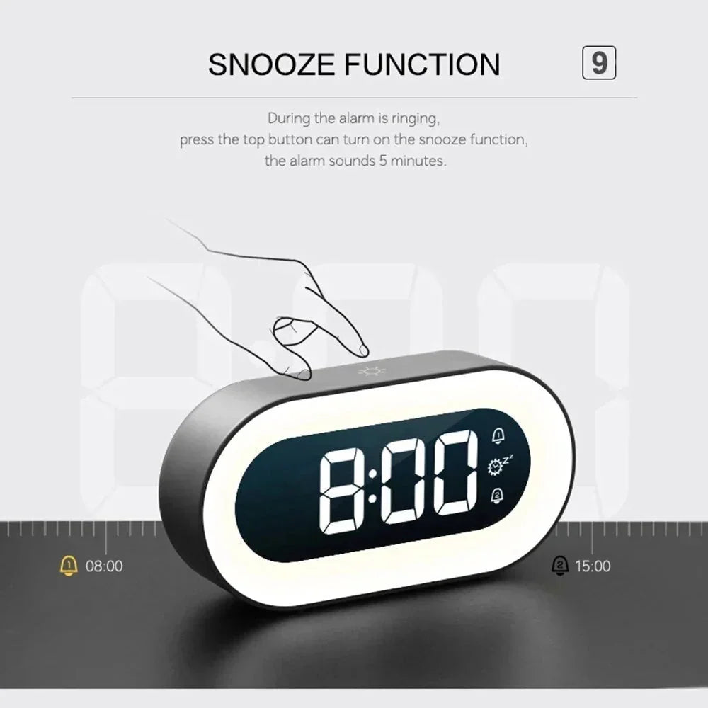 Sunrise Alarm Clock Gradual Light Nature Sounds USB-C Rechargeable