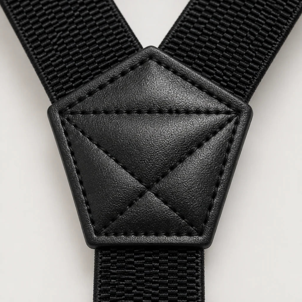 Suspenders Adjustable Elastic Belt-Loop Hooks Y-Back or X-Back