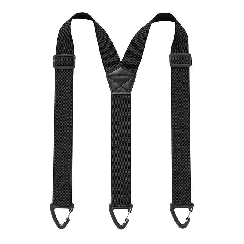 Suspenders Adjustable Elastic Belt-Loop Hooks Y-Back or X-Back