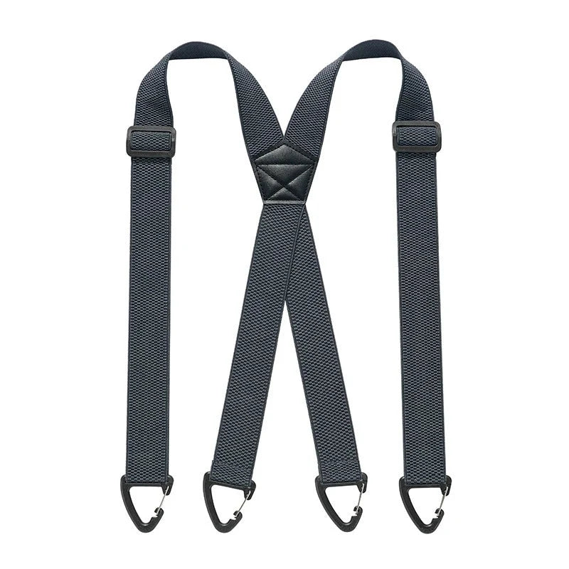 Suspenders Adjustable Elastic Belt-Loop Hooks Y-Back or X-Back