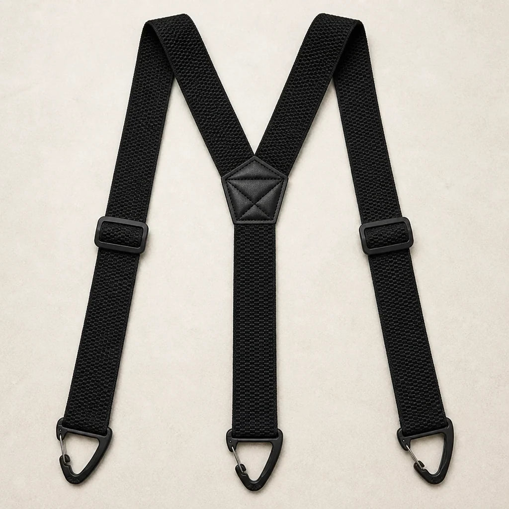 Suspenders Adjustable Elastic Belt-Loop Hooks Y-Back or X-Back