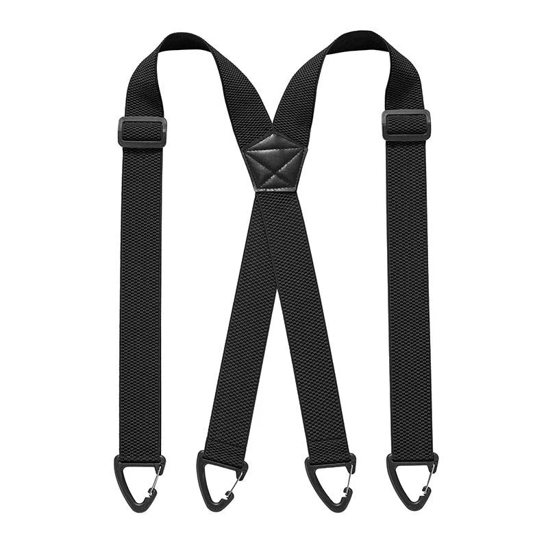 Suspenders Adjustable Elastic Belt-Loop Hooks Y-Back or X-Back