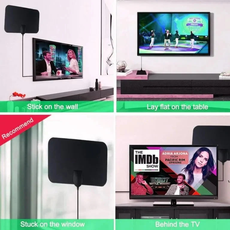 TV Antenna Indoor VHF & UHF 49.7-Mile Range