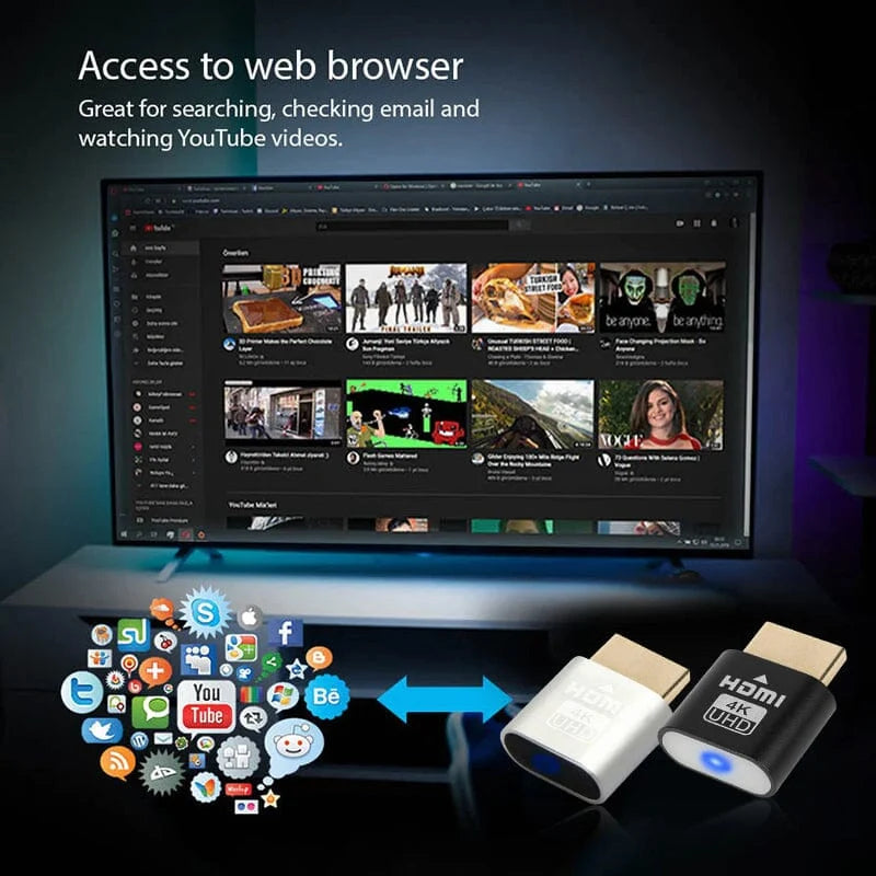 TV Streaming Device 4K Plug-and-Play HDMI Setup