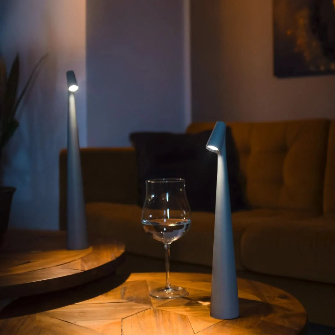 Table Lamp Cordless Metal Touch Dimming 3 Levels